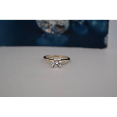 INEL DE LOGODNA DIN AUR ALB 14K CU DIAMANT NATURAL_111237