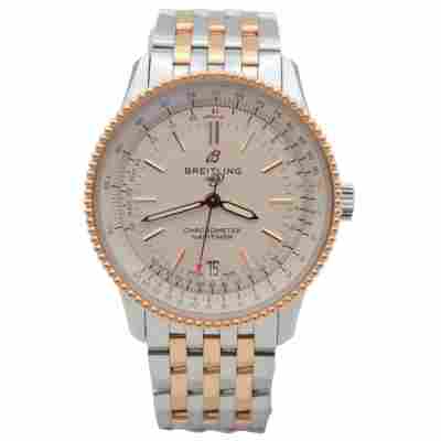 BREITLING NAVITIMER 1 AUTOMATIC 38 ROSE GOLD&STEEL BOX+PAPERS 2021 REF: U17325211G1U1