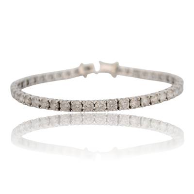 BRATARA TENIS DIN AUR ALB 18K CU DIAMANTE NATURALE_132626