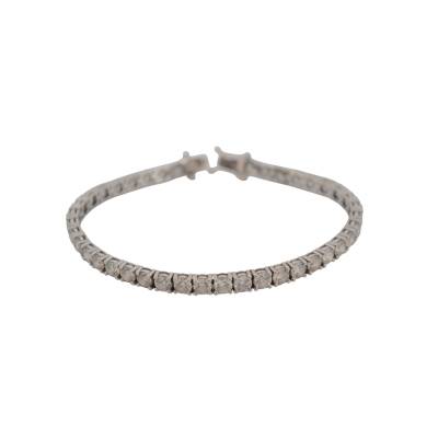 BRATARA TENIS DIN AUR ALB 18K CU DIAMANTE NATURALE_132626