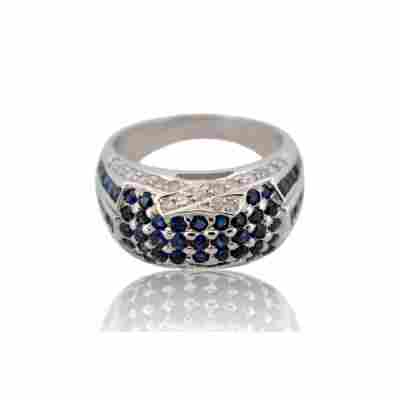 INEL DIN AUR ALB 14K CU DIAMANTE SI SAFIRE_124026