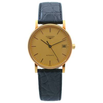 LONGINES LE GRANDE CLASSIQUES 33MM YELLOW GOLD CHAMPAGNE DIAL AUTOMATIC REF: L7.889.6.12.2