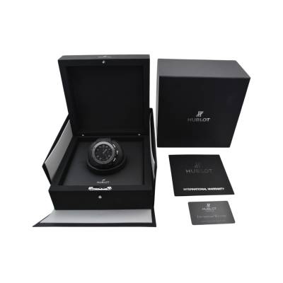 HUBLOT BIG BANG ICE 44 CERAMIC&TITANIUM BLACK BOX+PAPERS 2012 REF: 301.CK.1140.RX