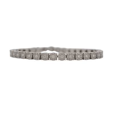 BRATARA TENIS DIN AUR ALB 14K CU DIAMANTE NATURALE_124225