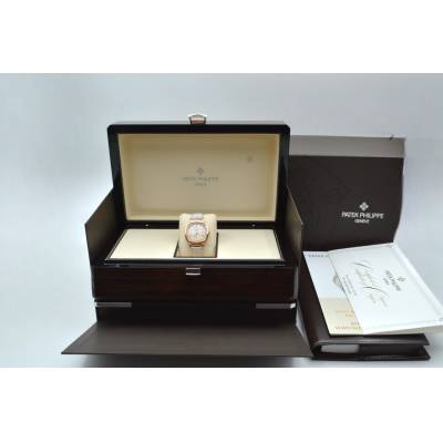 PATEK PHILIPPE GONDOLO 30MM ROSE GOLD DIAMOND PAVED FULL SET 2022 MANUAL WINDING REF: 7041R-001