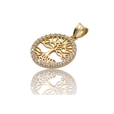 PANDANT AUR GALBEN CU MODEL COPACUL VIETII 14K_132071