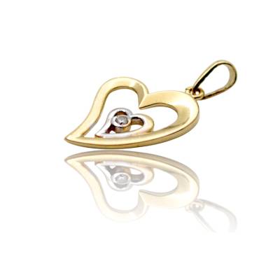 PANDANT IN FORMA DE INIMA DIN AUR 14K_132346