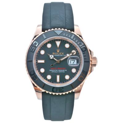 ROLEX YACHT-MASTER 40 AUTOMATIC ROSE GOLD OYSTERFLEX FULL SET 2025 REF: 126655