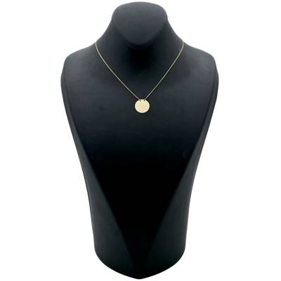 LANT SI PANDANT IN FORMA DE BANUT DIN AUR GALBEN 14K_132345