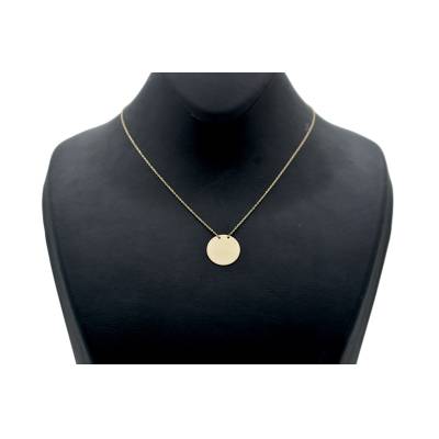 LANT SI PANDANT IN FORMA DE BANUT DIN AUR GALBEN 14K_132345