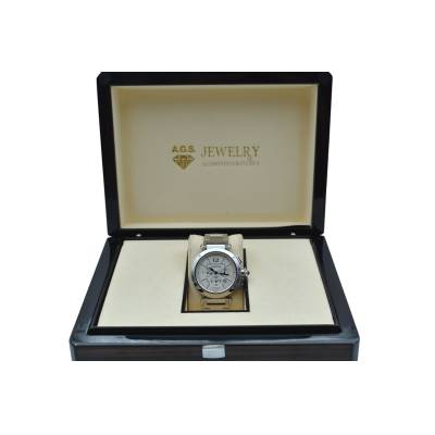 CARTIER PASHA CHRONOGRAPH 42MM STAINLESS STEEL WHITE DIAL AUTOMATIC REF: 2860/W31085M7