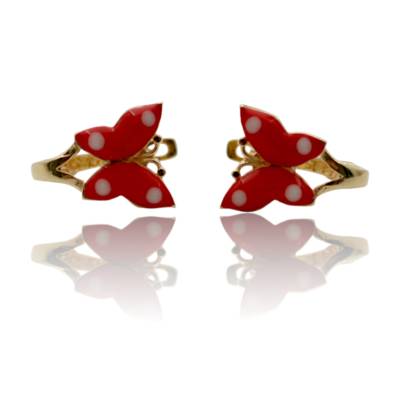 CERCEI IN FORMA DE FLUTURE DIN AUR GALBEN 14K_132160