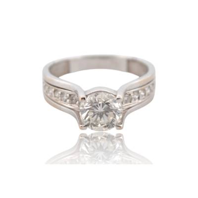 INEL DIN AUR ALB 18K CU DIAMANT CENTRAL DE 1.5CT_124878