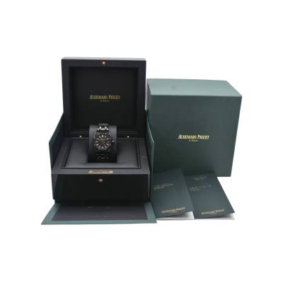 AUDEMARS PIGUET ROYAL OAK SELFWINDING 34 BLACK CERAMIC&TITANIUM REF: 77350CE.OO.1266CE.01