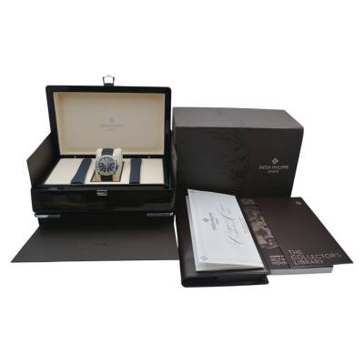 PATEK PHILIPPE AQUANUAT 40.8MM STAINLESS STEEL BLACK DIAL BOX+PAPERS 2021 REF: 5167A-001