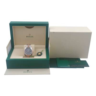 ROLEX DATEJUST 41 ROSE GOLD&STEEL GREY MOTIF DIAL BOX+PAPERS 2023 REF: 126301