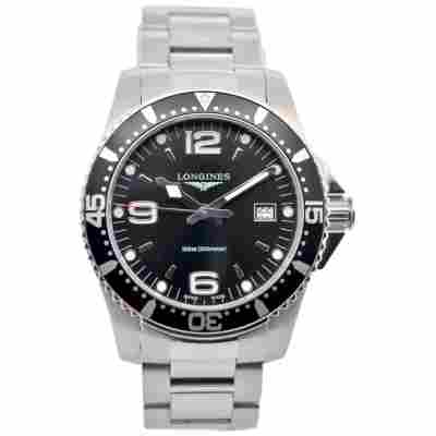 LONGINES HYDROCONQUEST 41MM STAINLESS STEEL BOX+PAPERS 2023 BLACK REF: L3.740.4.56.6
