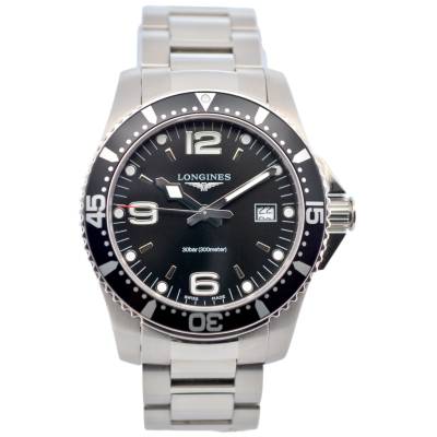 LONGINES HYDROCONQUEST 41MM STAINLESS STEEL BOX+PAPERS 2023 BLACK REF: L3.740.4.56.6