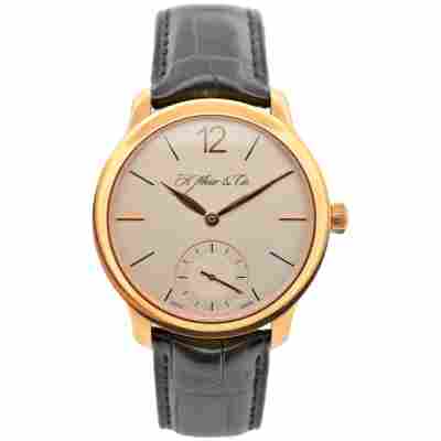 H. MOSER & CIE. MAYU ENDEAVOUR POWER RESERVE ROSE GOLD 39MM BOX+PAPERS 2007 REF: 321.503-005