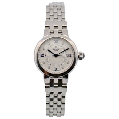 TUDOR CLAIR DE ROSE DATE 26MM STEEL WHITE DIAL BOX+PAPERS 2021 REF: 35200