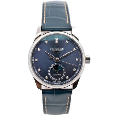 LONGINES MASTER COLLECTION 34MM STEEL BLUE BOX+PAPERS 2024 REF: L2.409.4.97.0