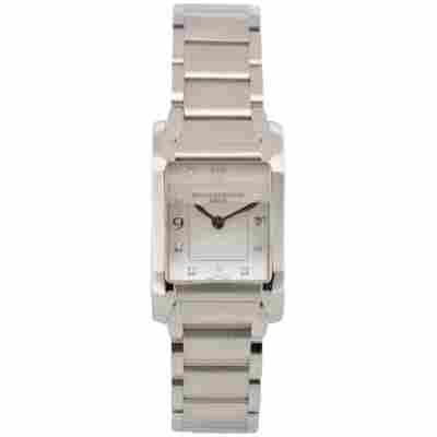 BAUME&MERCIER HAMPTON 22x34MM MOP DIAMONDS DIAL STAINLESS STEEL QUARTZ REF: 65721 / M0A151