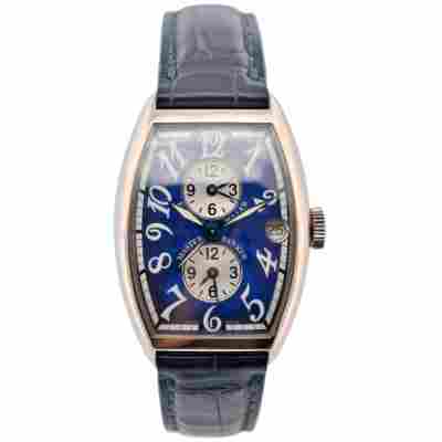 FRANCK MULLER MASTER BANKER 45X32MM WHITE GOLD BLUE AUTOMATIC REF: 5850MB