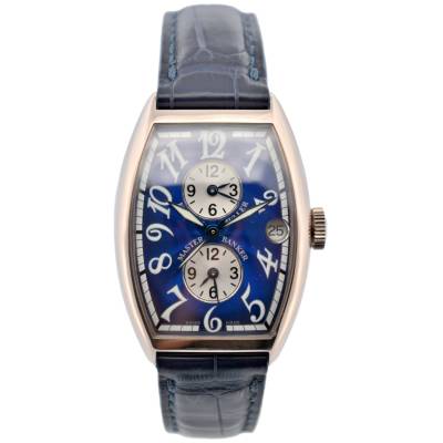 FRANCK MULLER MASTER BANKER 45X32MM WHITE GOLD BLUE AUTOMATIC REF: 5850MB