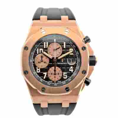 AUDEMARS PIGUET ROYAL OAK OFFSHORE CHRONOGRAPH 42MM ROSE GOLD FULL SET REF: 26470OR.OO.A002CR.02.A