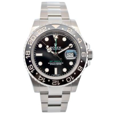 ROLEX GMT MASTER II 40MM BLACK CERAMIC OYSTERSTEEL AUTOMATIC REF: 116710LN