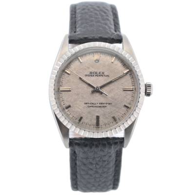 ROLEX OYSTER PERPETUAL 36 STAINLESS STEEL BEYELER DIAL AUTOMATIC 1965 APROX VINTAGE REF: 1018