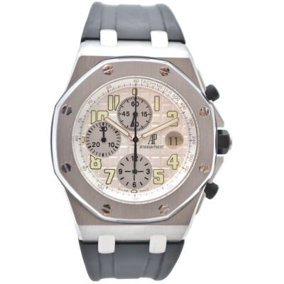 AUDEMARS PIGUET ROYAL OAK OFFSHORE CHRONOGRAPH 42 STEEL WHITE DIAL REF: 26020ST.OO.D001IN.02.A