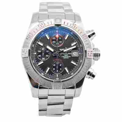 BREITLING AVENGER II CHRONOGRAPH 43MM STAINLESS STEEL BLACK DIAL REF:A13381