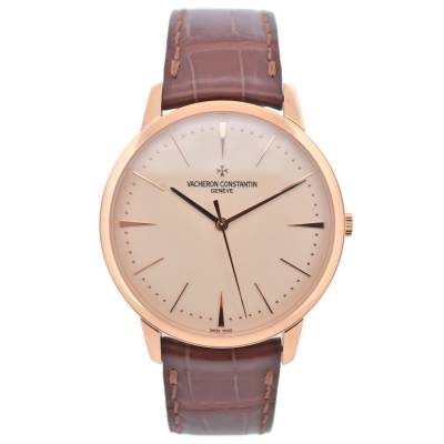 VACHERON CONSTANTIN PATRIMONY 40MM ROSE GOLD SILVER DIAL FULL SET 2010 MANUAL WINDING REF: 86180/000R-9291
