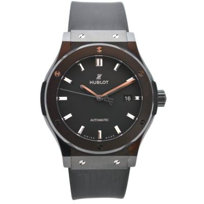 HUBLOT CLASSIC FUSION BLACK MAGIC 42 CERAMIC&TITANIUM BOX+PAPERS REF: 542.CM.1171.RX