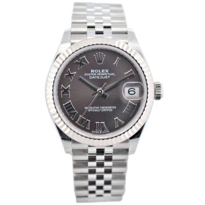 ROLEX DATEJUST 31 GREY ROMAN DIAL FULL SET UNWORN 2025 JUBILEE REF: 278274