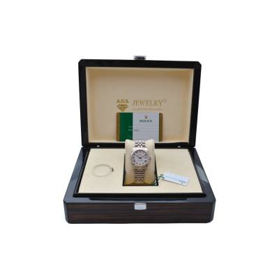 ROLEX DATEJUST 31 WHITE ROMAN DIAL STEEL JUBILEE 2019 AUTOMATIC REF: 178274 