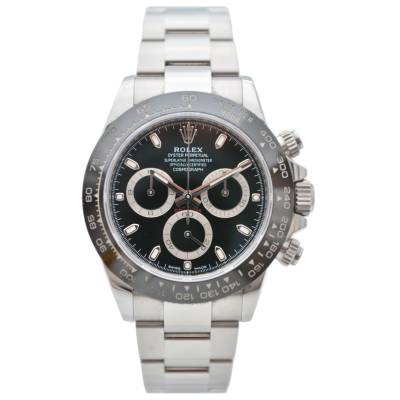 ROLEX DAYTONA COSMOGRAPH 40 BLACK DIAL CERAMIC STAINLESS STEEL 2021 REF: 116500LN 