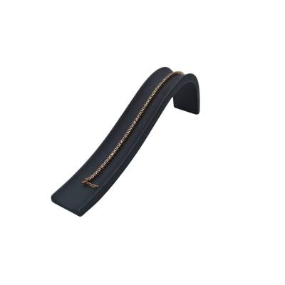 BRATARA TENIS DIN AUR ROZ18K CU DIAMANTE NEGRE