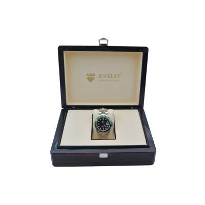 ROLEX SUBMARINER KERMIT 40 AUTOMATIC OYSTERSTEEL BLACK DIAL GREEN BEZEL 2004 REF: 16610LV