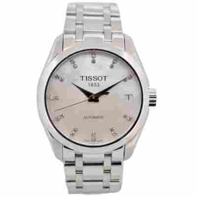TISSOT COUTURIER 32MM DATE MOP DIAL DIAMONDS 2020 AUTOMATIC REF: T035.207