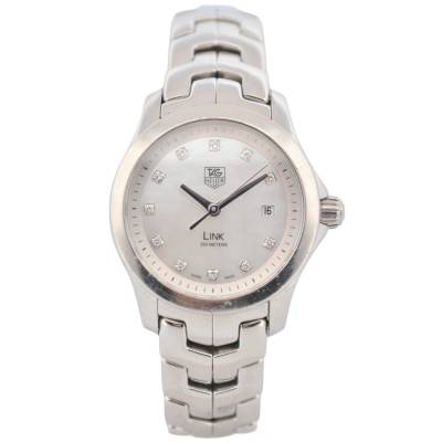 TAG HEUER LINK LADY 27MM QUARTZ STAINLESS STEEL FULL SET 2012 REF: WJF1317.BA0572