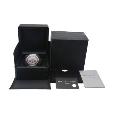 DELACOUR GRANDE CITY RAIN LIMITED EDITION 06/22 WHITE GOLD 45.5x48.5MM DIAMONDS AUTOMATIC BOX+PAPERS