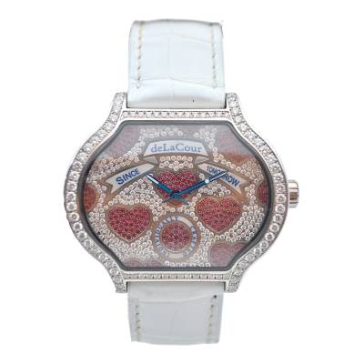 DELACOUR GRANDE CITY RAIN LIMITED EDITION 06/22 WHITE GOLD 45.5x48.5MM DIAMONDS AUTOMATIC BOX+PAPERS