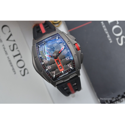 CVSTOS CHALLENGE CHRONO SPRINT TITANIUM 41MM RED LIMITED EDITION 30 PCS REF: B00107.4112001