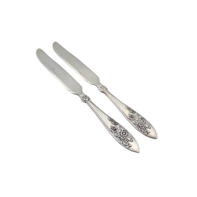 SET DE DOUA CUTITE DIN ARGINT 800 CU ELEMENTE FLORALE 