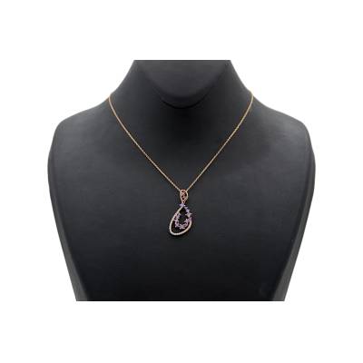 LANT SI PANDANT AUR ROZ 14K_131932