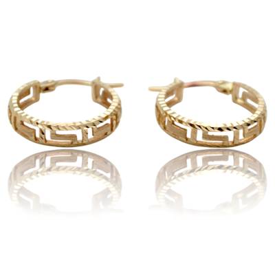 CERCEI ROTUNZI DIN AUR GALBEN 14K_132066