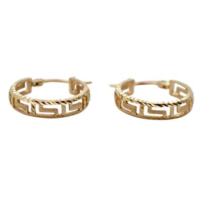 CERCEI ROTUNZI DIN AUR GALBEN 14K_132066