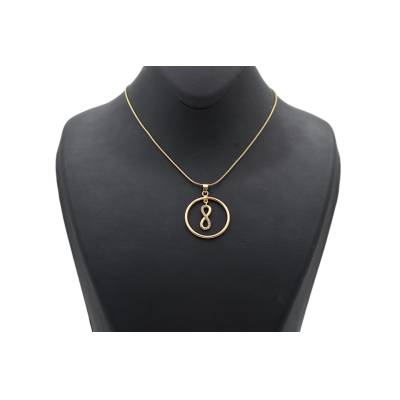 LANT SI PANDANT CU INIFINIT DIN AUR GALBEN 14K_132785